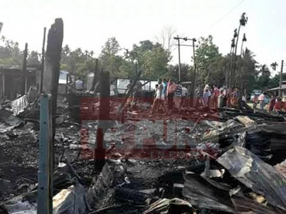 Fire guts Natun Bazar market Fire guts Natun Bazar market